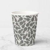 Monochrome anananassen papieren bekers (Voorkant)