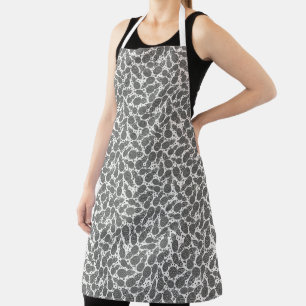 Monochrome anananassen schort