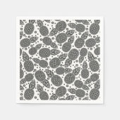 Monochrome anananassen servet (Voorkant)