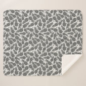 Monochrome anananassen sherpa deken (Voorkant (horizontaal))