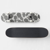 Monochrome anananassen skateboard (Horizontaal)