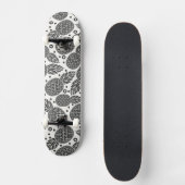 Monochrome anananassen skateboard (Voorkant)