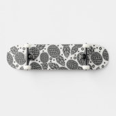 Monochrome anananassen skateboard (Horizontaal)