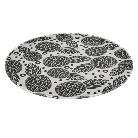 Monochrome anananassen snijplank (Hoek)