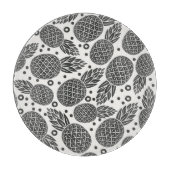 Monochrome anananassen snijplank (Voorkant)