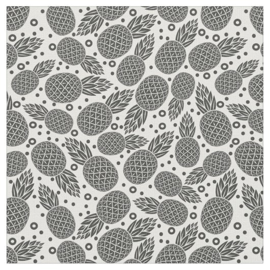 Monochrome anananassen stof (Close Up)