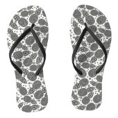 Monochrome anananassen teenslippers (Voetbed)