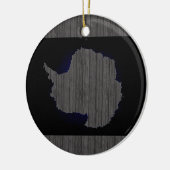 Monochrome Antarctica-vlag Keramisch Ornament (Links)