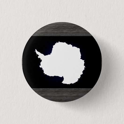 Monochrome Antarctica-vlag Ronde Button 3,2 Cm (Voorkant)