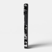 Monochrome Antiek bloemvlinders monogram Case-Mate iPhone Case (Achterkant / Links)