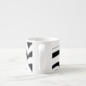 Monochrome art Deco Design. Espresso Kop (Achterkant)