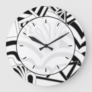 Monochrome art Deco Design. Grote Klok