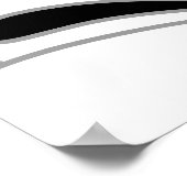 Monochrome art Deco Design. Poster (Hoek)