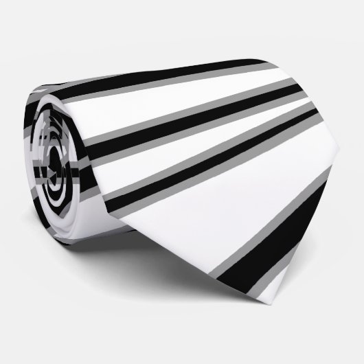 Monochrome art Deco Design. Stropdas (Opgerold)