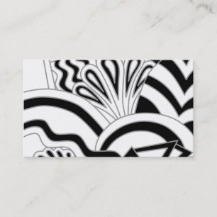 Monochrome art Deco Design. Visitekaartje