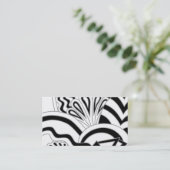 Monochrome art Deco Design. Visitekaartje (Staand voorkant)