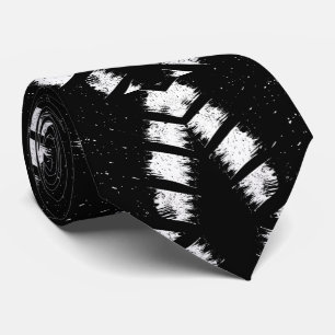 Monochrome Art Grunge Design Statement Stropdas