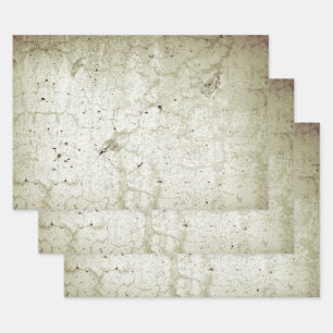 Monochrome beige  Rustic Decoupage Inpakpapier Vel