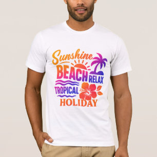 Monochrome bergtoppen met gestileerde gouden sunbu t-shirt
