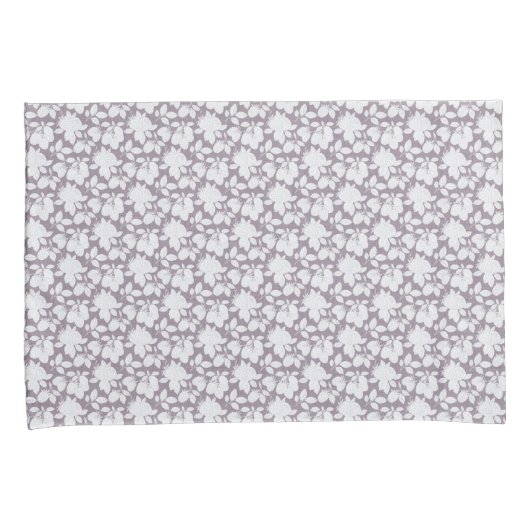 Monochrome Berry Garden paar kussenslopen (Voorkant-Rechts)