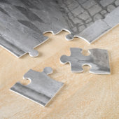 Monochrome Black en White Old City door Kroatië Legpuzzel (Zijkant)