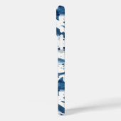 Monochrome blauwe aquarel haaienoceaan Case-Mate iPhone case (Achterkant / Links)