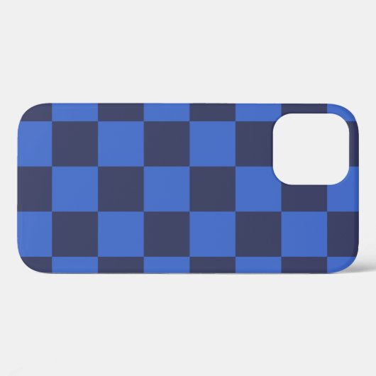 Monochrome blauwe Kroatische controleurs Case-Mate iPhone Case (Achterkant (horizontaal))