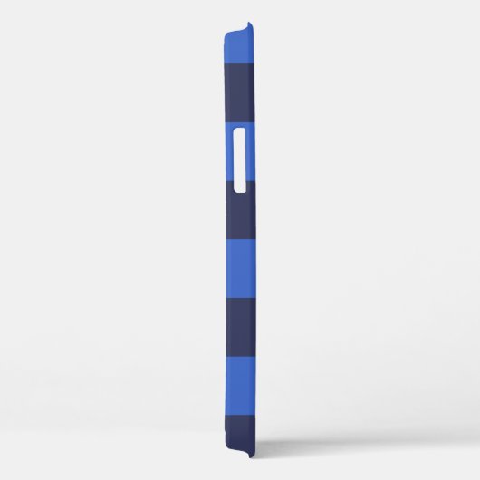 Monochrome blauwe Kroatische controleurs Case-Mate iPhone Case (Achterkant / Rechts)