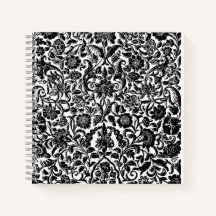 "Monochrome Bloem" Artistieke Hardcover Spiraal 