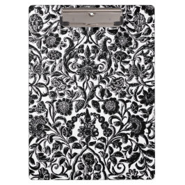 "Monochrome Bloemen" Artistieke harde kaft spiraal Klembord