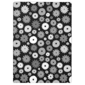 Monochrome Bloemen Herhalend Patroon Case-Mate iPh Klembord (Achterkant)