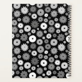 Monochrome Bloemen Herhalend Patroon Case-Mate iPh Planner (Achterkant)