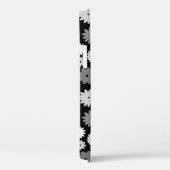 Monochrome Bloemen Herhalend Patroon Case-Mate iPhone Case (Achterkant / Rechts)