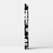Monochrome Bloemen Herhalend Patroon Case-Mate iPhone Case (Achterkant / Links)