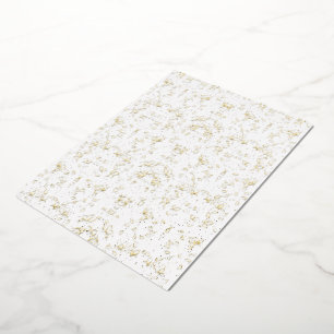 Monochrome Bloemen Patroon – Elegante Naadloze Kun Folie Uitnodiging