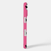Monochrome Bloemen Roze Pop Telefoonhoes Case-Mate iPhone Case (Achterkant / Rechts)