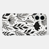 "Monochrome bloemige elegantie: een -geïnspireerd Case-Mate iPhone Case (Achterkant (horizontaal))