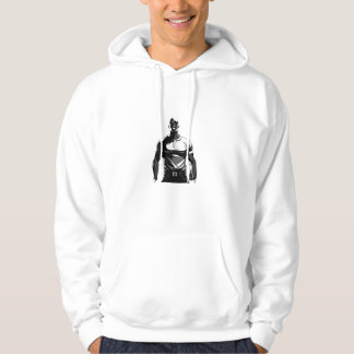 Monochrome Bodybuilder-T-shirt Hoodie