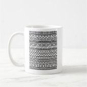 Monochrome Boho Knit Sampler | Tribal Geometric Te Koffiemok (Links)
