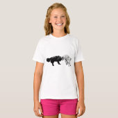 Monochrome bond, frisse lucht wandeling t-shirt (Voorkant volledig)