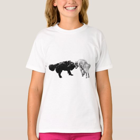Monochrome bond, frisse lucht wandeling t-shirt (Voorkant)