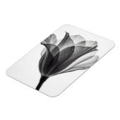Monochrome botanical fine art photograph magneet (Linkerzijde)