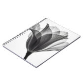 Monochrome botanical fine art photograph notitieboek (Linkerzijde)
