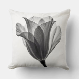 Monochrome botanische fijne kunst foto kussen