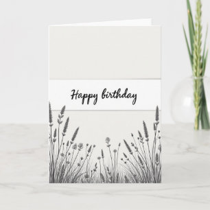 Monochrome botanische kaart