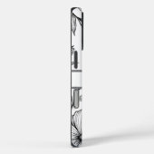 Monochrome Botanische Line Art Smartphone Case-Mate iPhone Case (Achterkant / Rechts)