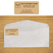 Monochrome Bruin Zakelijk Merk op Adreslabel Etiket