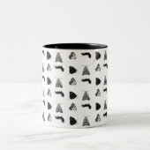 Monochrome Butterfly Mug Tweekleurige Koffiemok (Center)