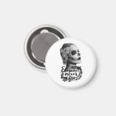 Monochrome Calavera Magneet (Voorkant / Achterkant)