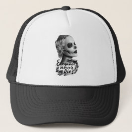 Monochrome Calavera Trucker Pet